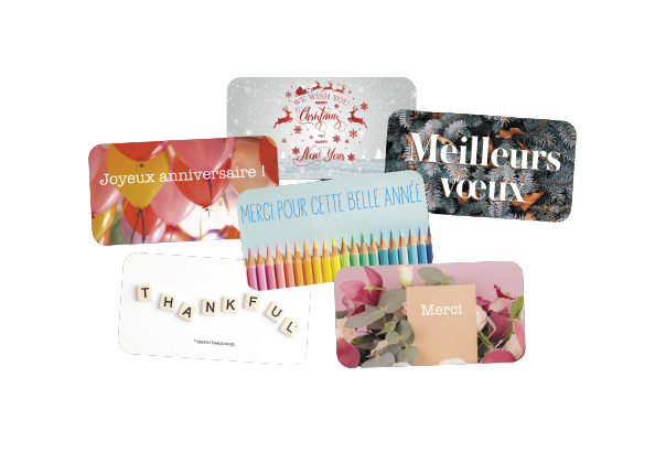 Cartes-cadeaux pour toutes les occasions