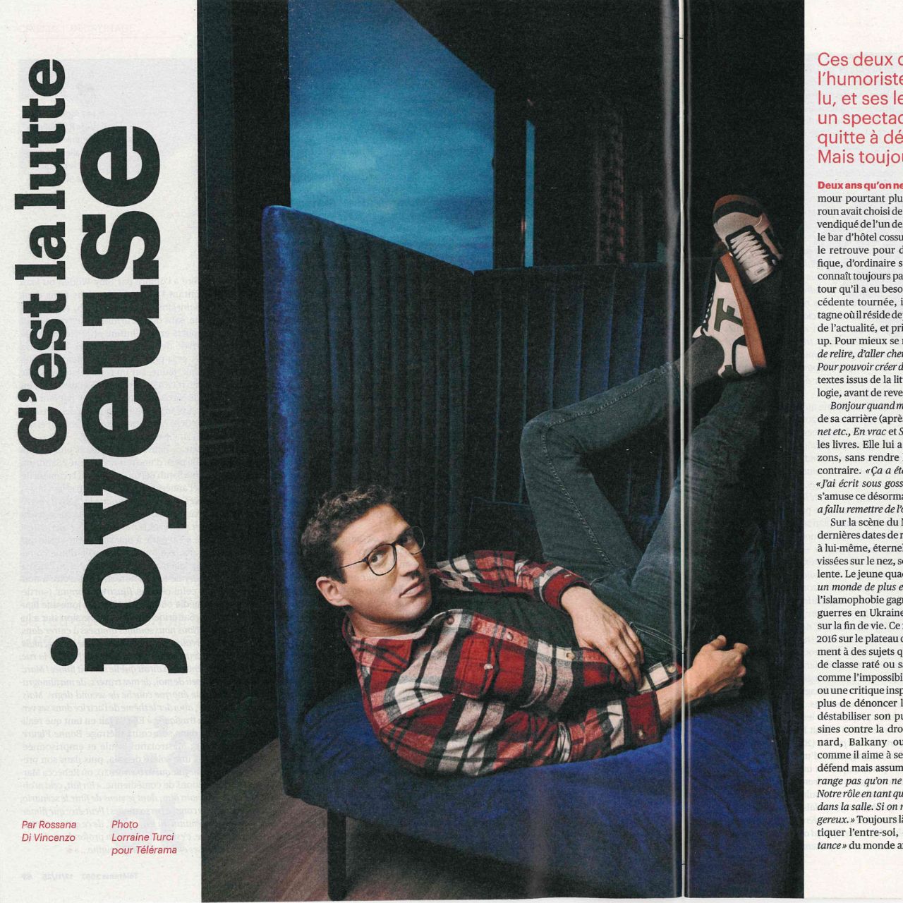 TELERAMA Novembre 2025 Haroun, c'est la lutte joyeuse.jpg