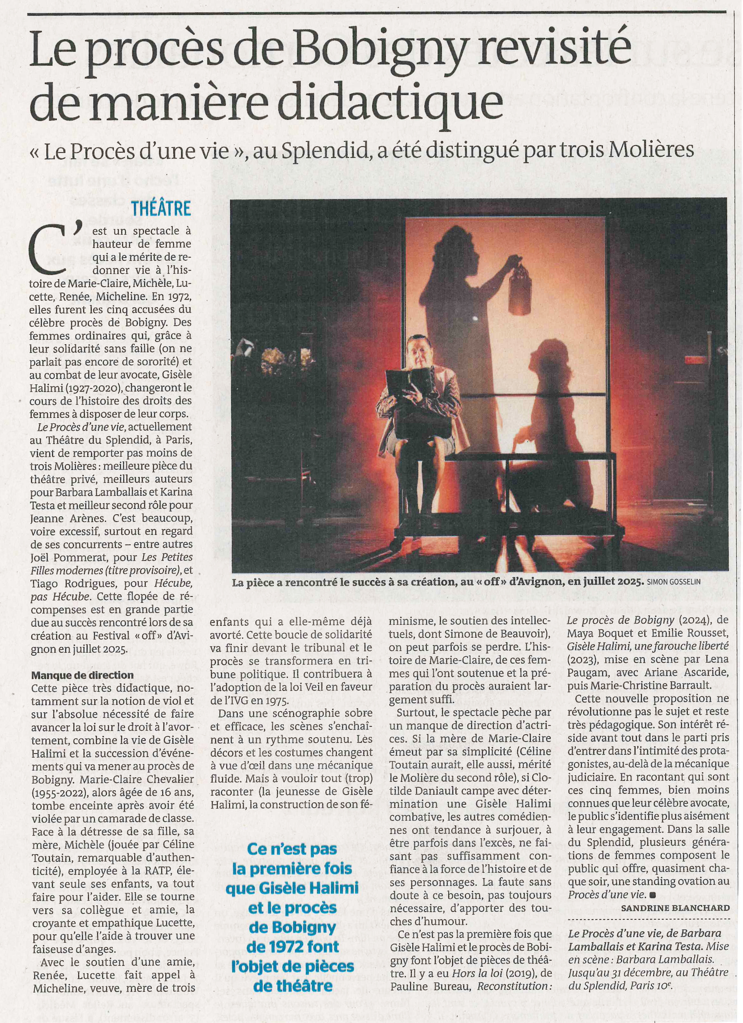 LE MONDE Juin 2026. Le procès de Bobigny revisité de manière didactique..jpg